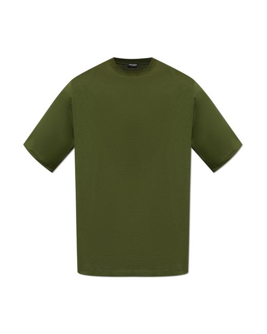 DSquared² Green Underwear T-Shirt With A Round Neckline for men