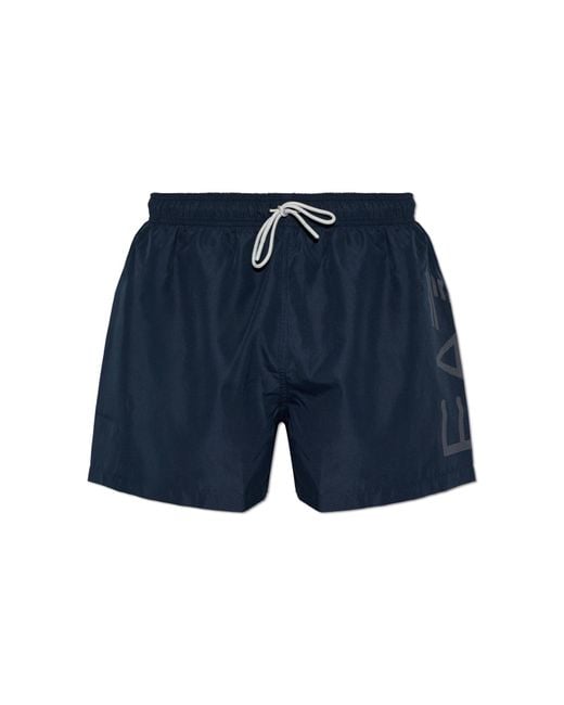 EA7 Blue Swim Shorts for men