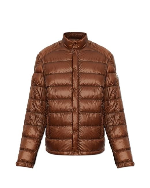 Moncler Brown Down Jacket "Selves" for men