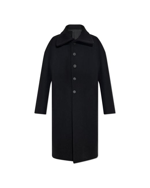 Rick Owens Black Wool Coat for men
