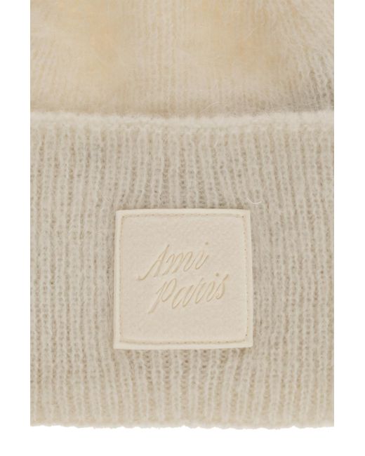 AMI Black Cap With Logo Patch