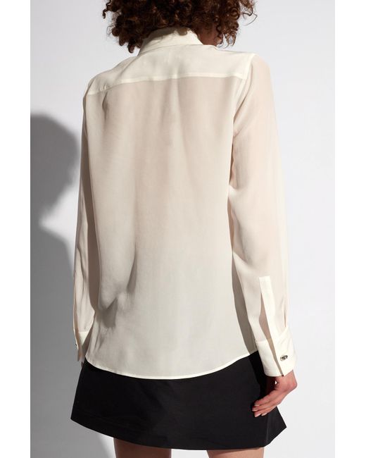 Lanvin White Silk Shirt