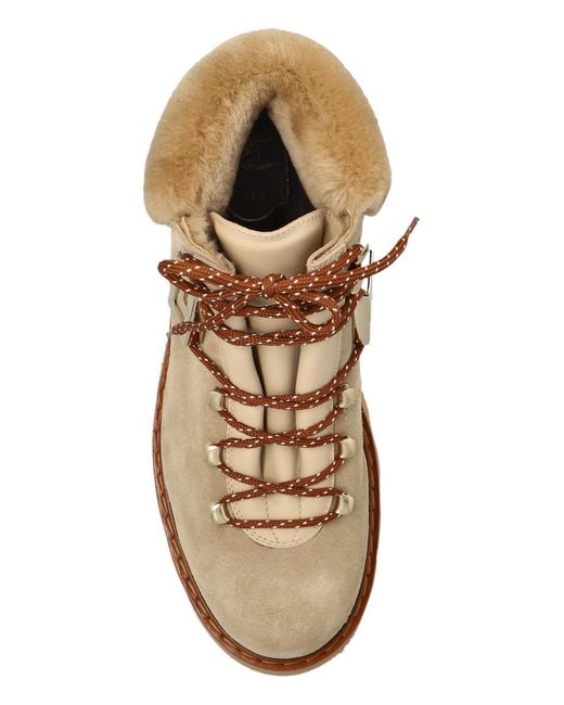 Roger Vivier Brown Suede Snow Boots