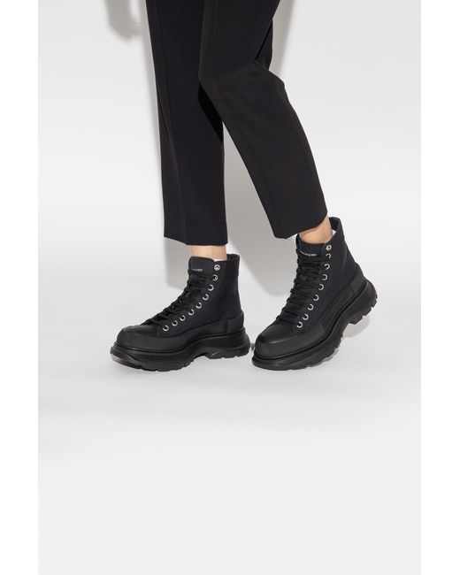 Alexander McQueen Black Platform Sneakers