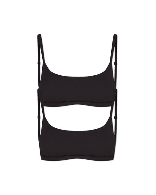Skims Black 2-Pack Of 'Bralette' Bras