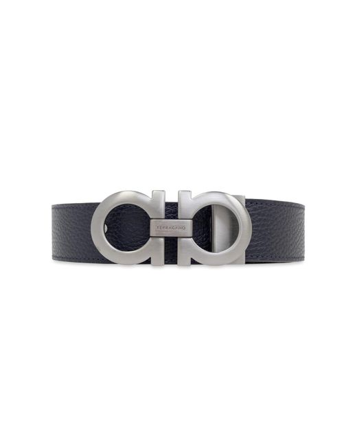 Ferragamo Black Double-Sided Belt for men