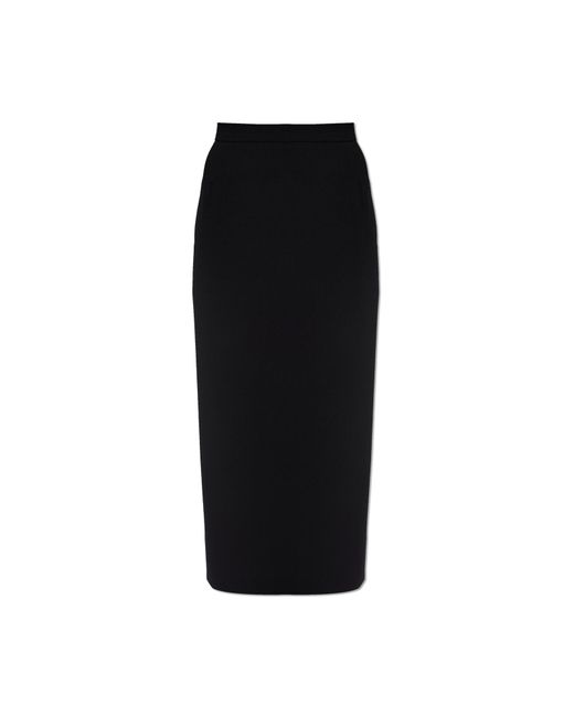 Alessandra Rich Black Skirt With Back Slit