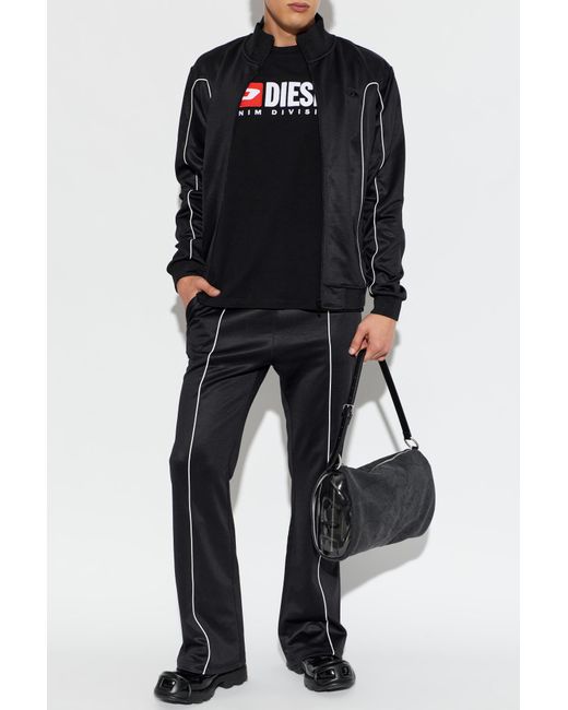 DIESEL Black P-Locking-Do Trousers for men