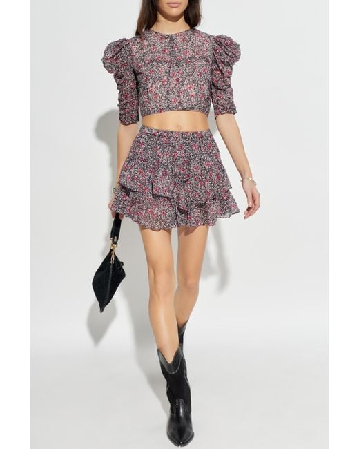 Isabel Marant Multicolor Top "Silva"