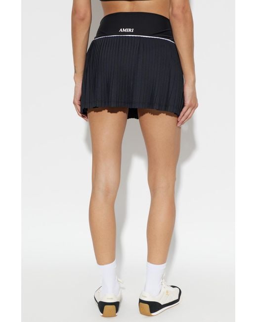 Amiri Black Logo Skort