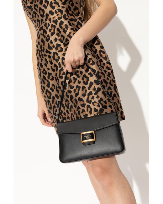 Kate Spade Leather 'katy Medium' Shoulder Bag in Black Lyst