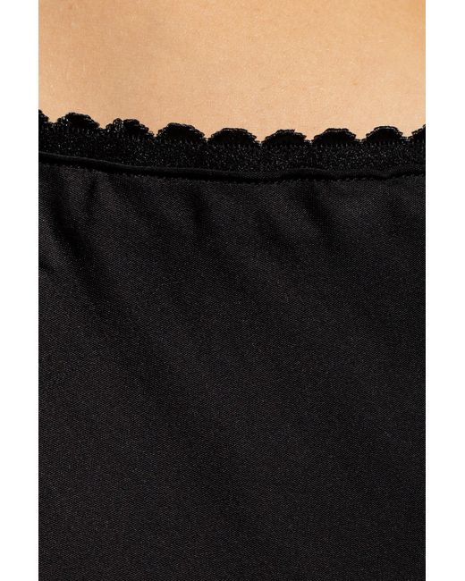 Herskind Black 'allicat' Satin Skirt,
