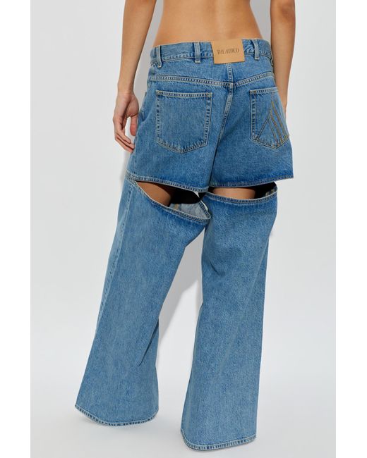 The Attico Blue Leather Belt