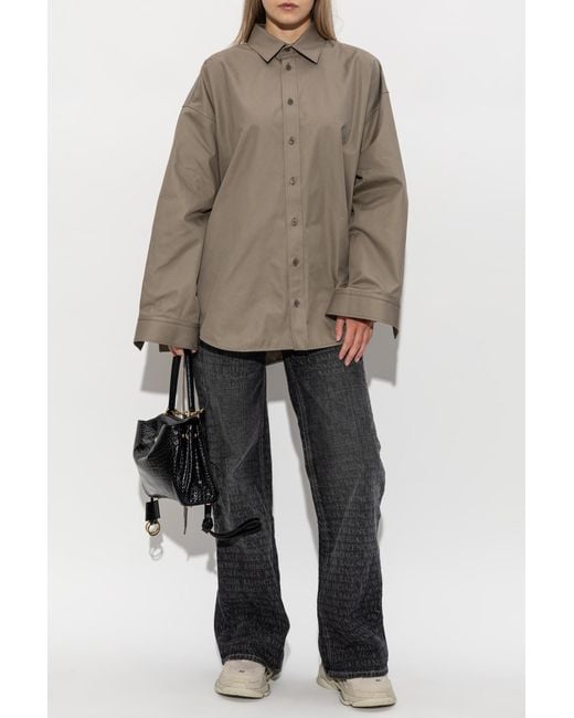 Balenciaga Natural Oversized Shirt