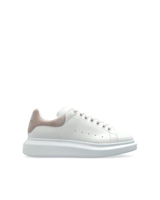 Alexander McQueen White Leather Sports Shoes