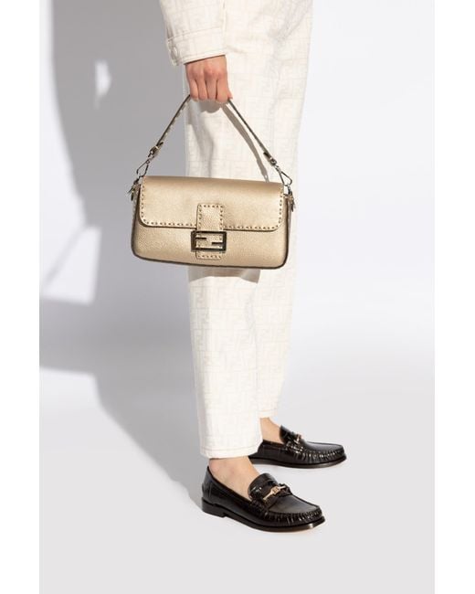 Fendi Metallic Shoulder Bag Baguette