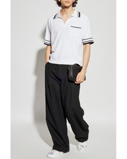 Dolce & Gabbana Gray Polo With Pocket for men