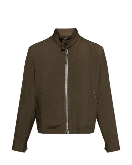 Tom Ford Green Wool Jacket for men