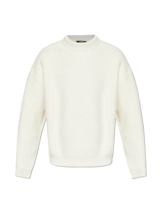 Jacquemus White Sweater 'Curvo' for men