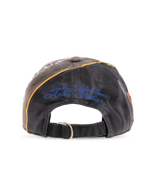 Acne Black Baseball Cap