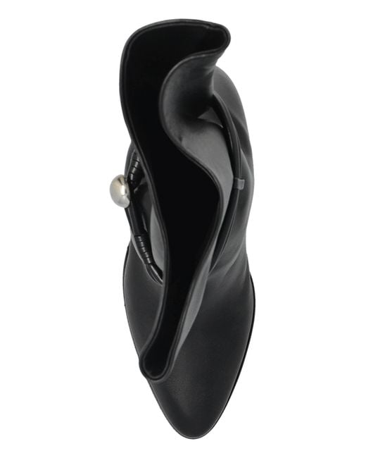 Isabel Marant Black Heeled Ankle Boots "Lolya"