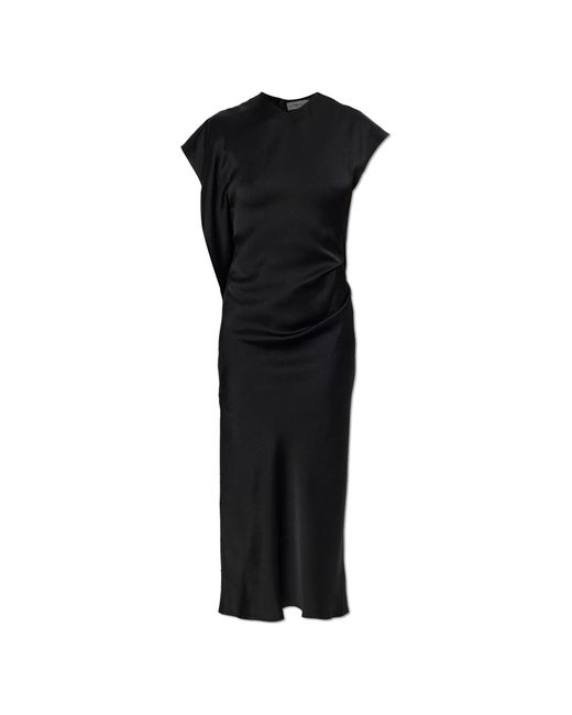 Victoria Beckham Black Asymmetrical Dress With A Slit