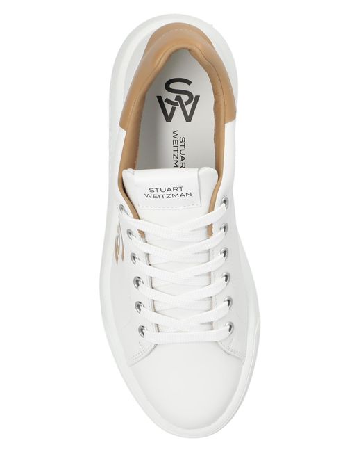 Stuart Weitzman White 'sw Pro' Sneakers,