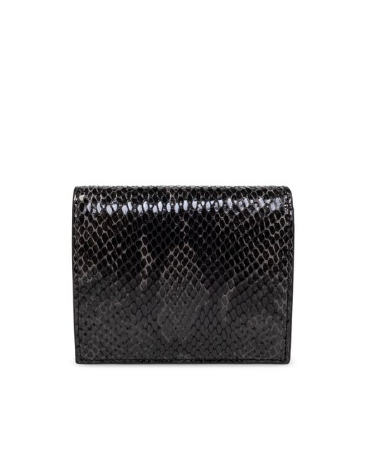 Vivienne Westwood Leather Wallet With Snake-Print Appliqué