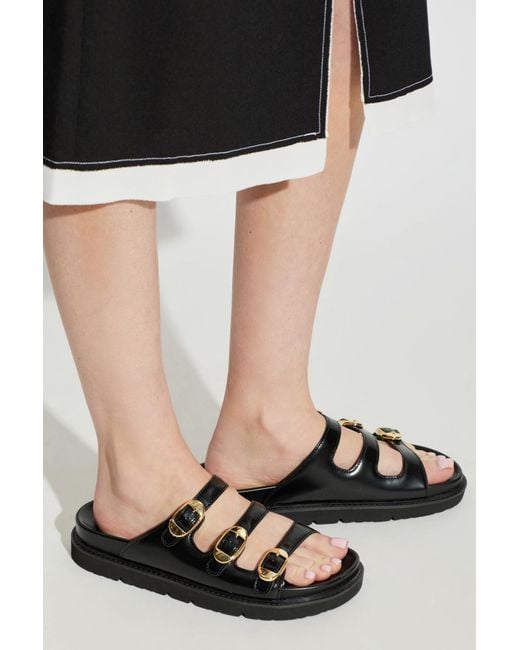 Marc Jacobs Black 'Kiki' Slides