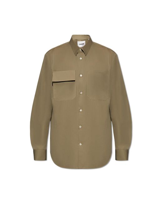 Jil Sander Natural Shirt With Pockets, for men