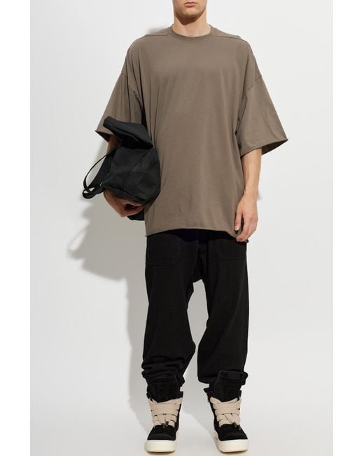 Rick Owens Natural 'Oversize' T-Shirt for men