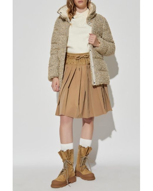 Moncler Natural Tweed Down Jacket 'Cochelle'