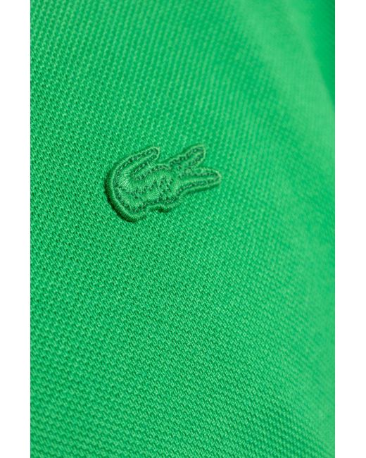LACOSTE RUNWAY Green Polo With Logo for men
