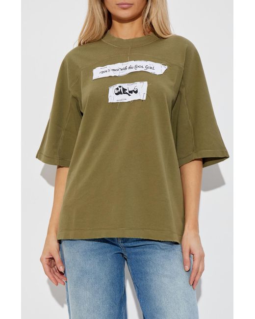 Dolce & Gabbana Blue T-Shirt With A Vintage Effect
