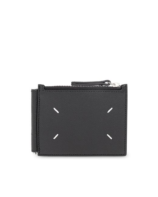 Maison Margiela Black Wallet With Logo for men