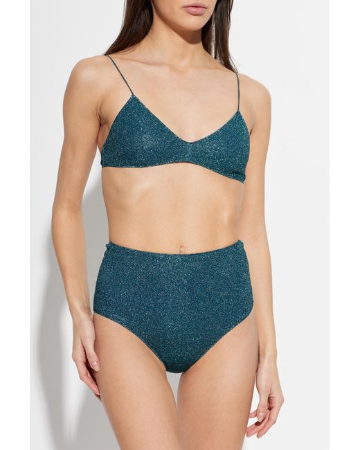 Oseree Blue Two-Piece Swimsuit