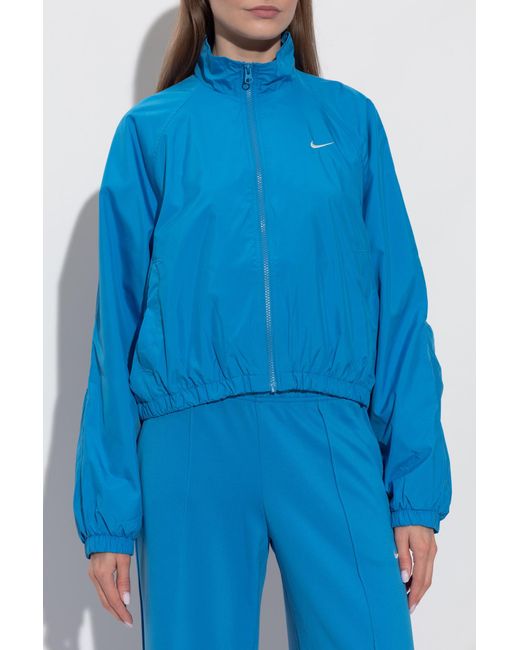Nike Blue Jacket With Logo