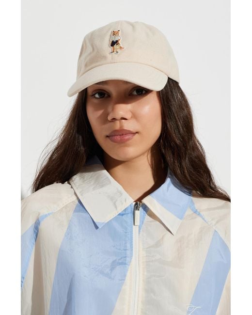 Maison Kitsuné White Baseball Cap