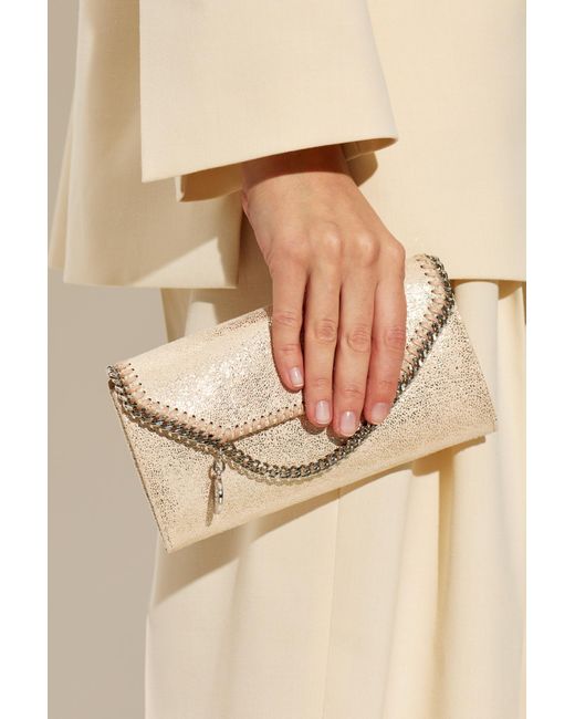 Stella McCartney Natural Wallet On A Chain 'Falabella'