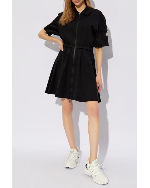 Moncler Black Cotton Dress