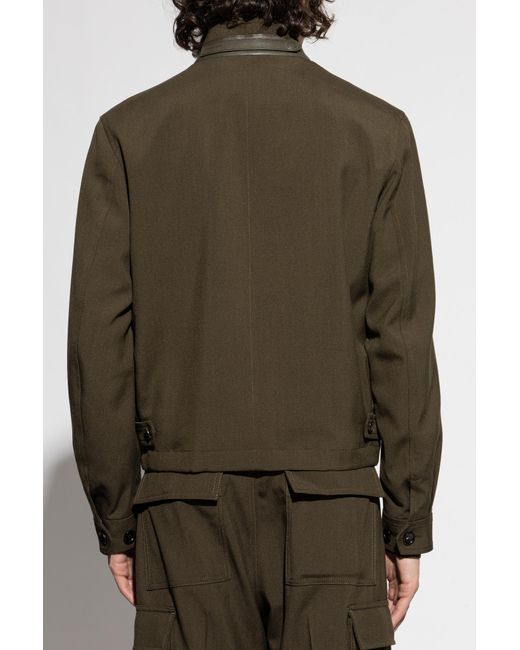 Tom Ford Green Wool Jacket for men