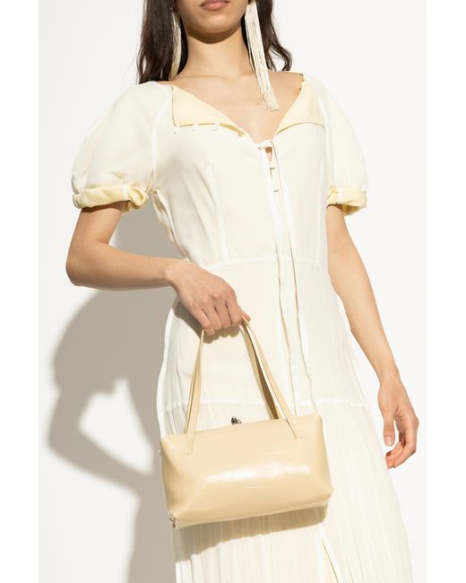 Jil Sander Natural Handbag Goji Small