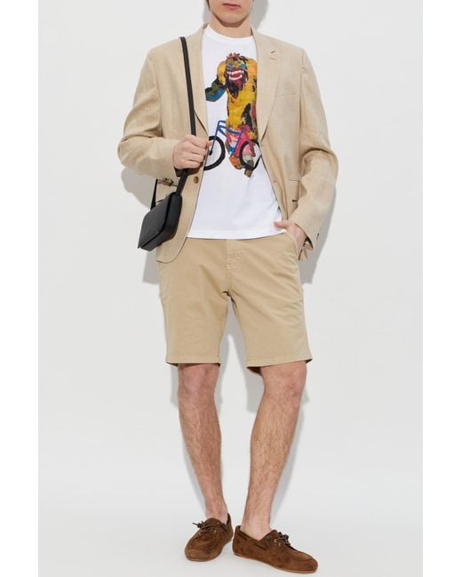 Paul Smith White T-Shirt With Colorful Print for men