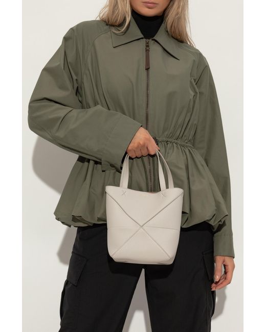 Loewe Gray Handbag 'Puzzle Fold Mini'