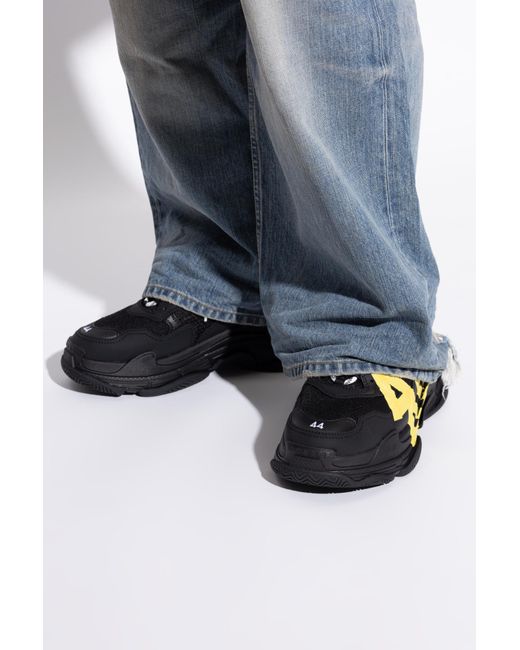 Balenciaga Green Triple S Sneakers for men