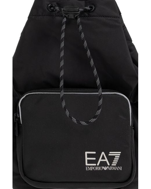 EA7 Blue Backpack With Logo