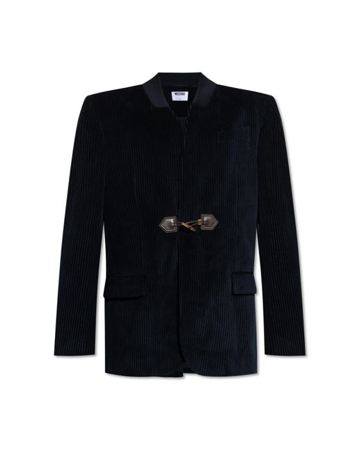 Moschino Black Pinstripe Blazer for men