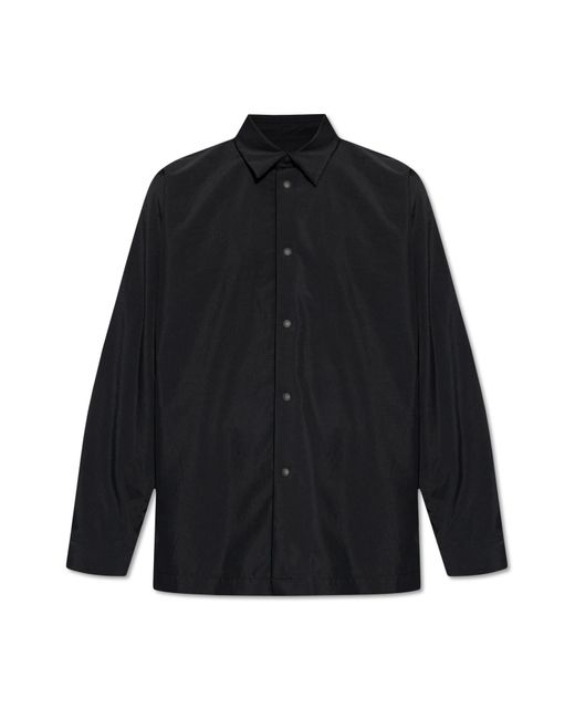 Homme Plissé Issey Miyake Black Long Sleeve Shirt for men