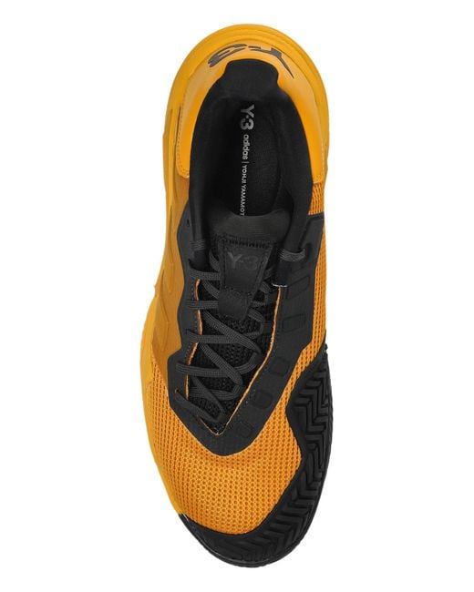 Y-3 Black Sports Shoes 'Barricade 13 M From The 'Tennis Us' Collection for men