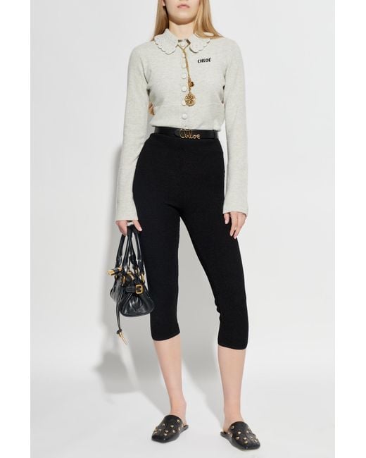 Chloé White Wool Cardigan With Buttons
